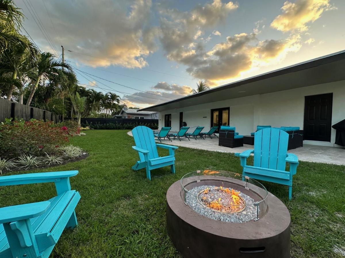 The Sun House - 3 Bed, 2 Bath, Private Pool, Fire Pit, Huge Backyard Villa Fort Lauderdale Bagian luar foto